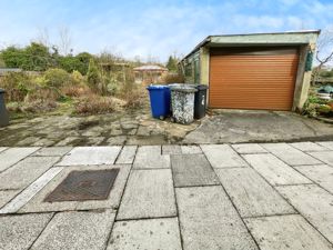 Rear Garden & Garage- click for photo gallery